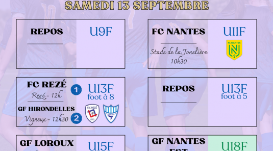 Planning du weekend